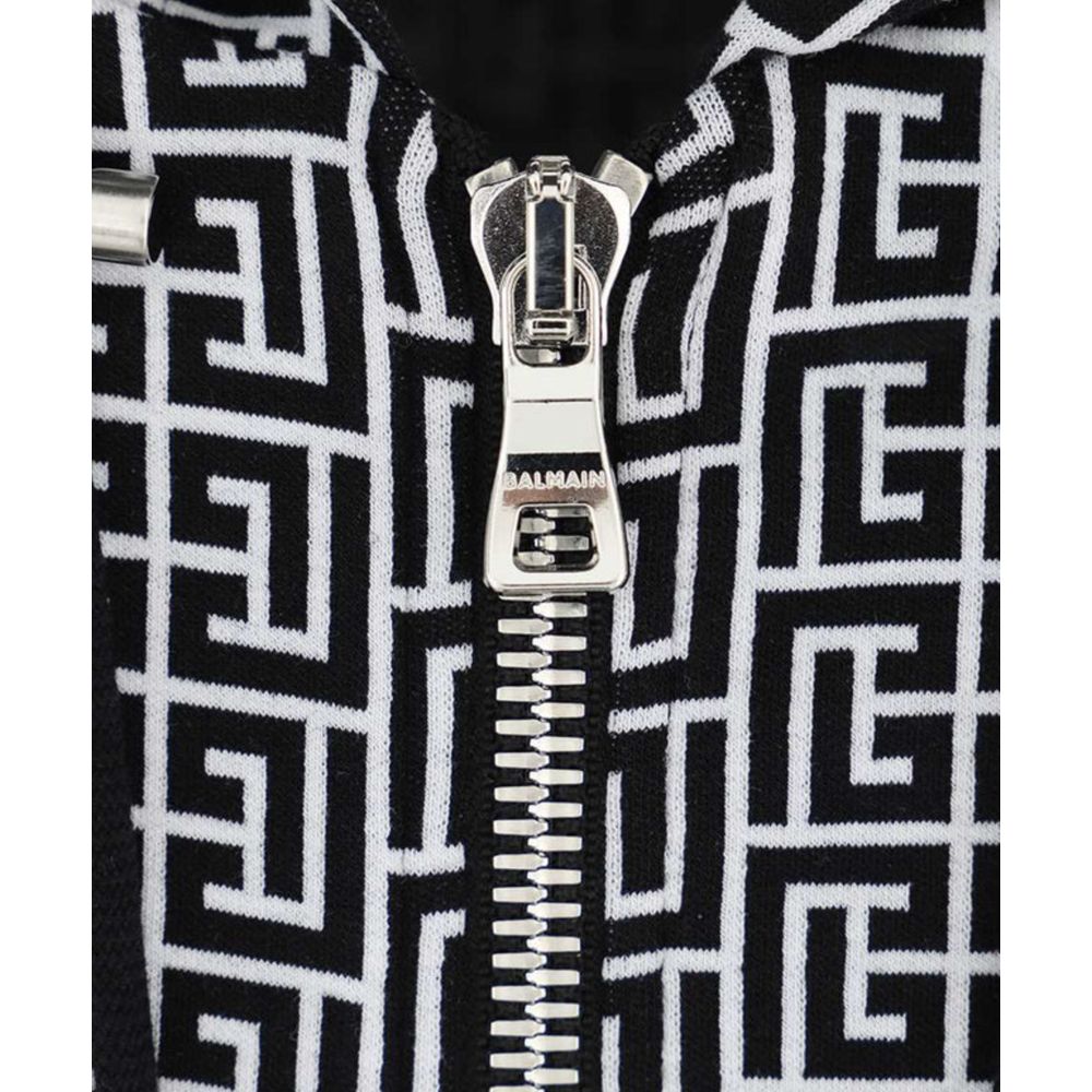 Black Cotton Sweater - ventzia