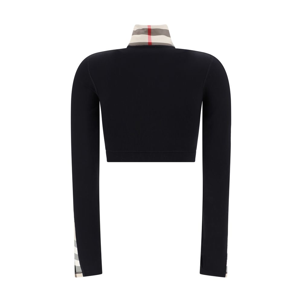 Black Elastane Sweatshirt - ventzia