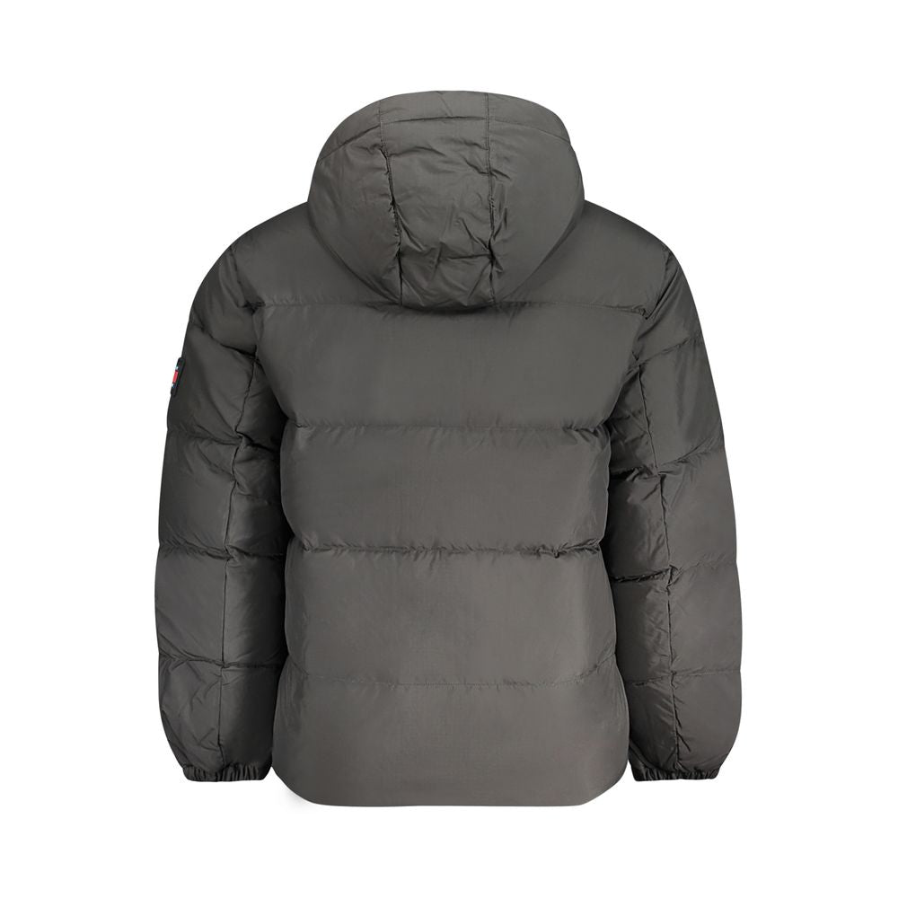 Black Polyester Men's Jacket - ventzia