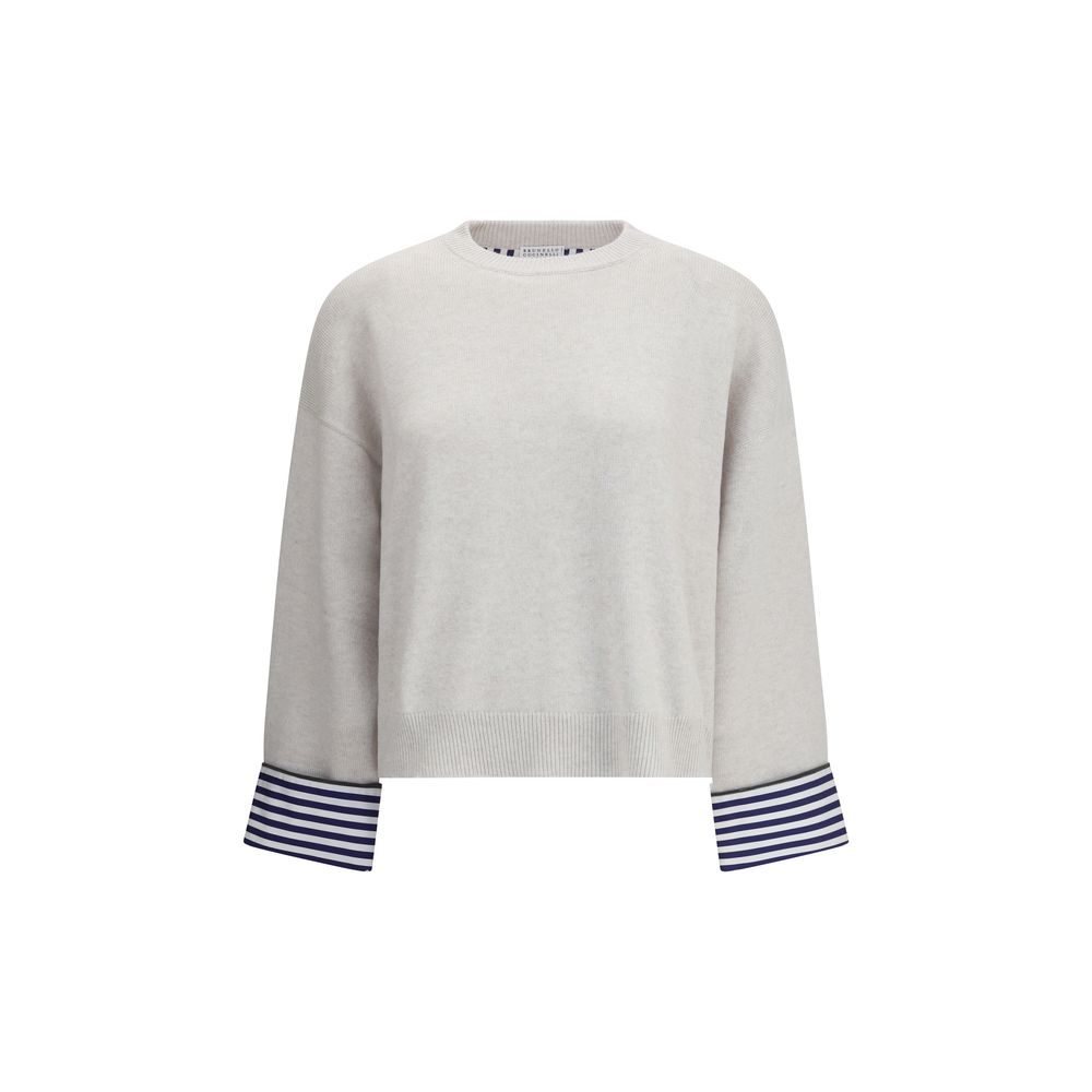Gray Cashmere Sweater - ventzia