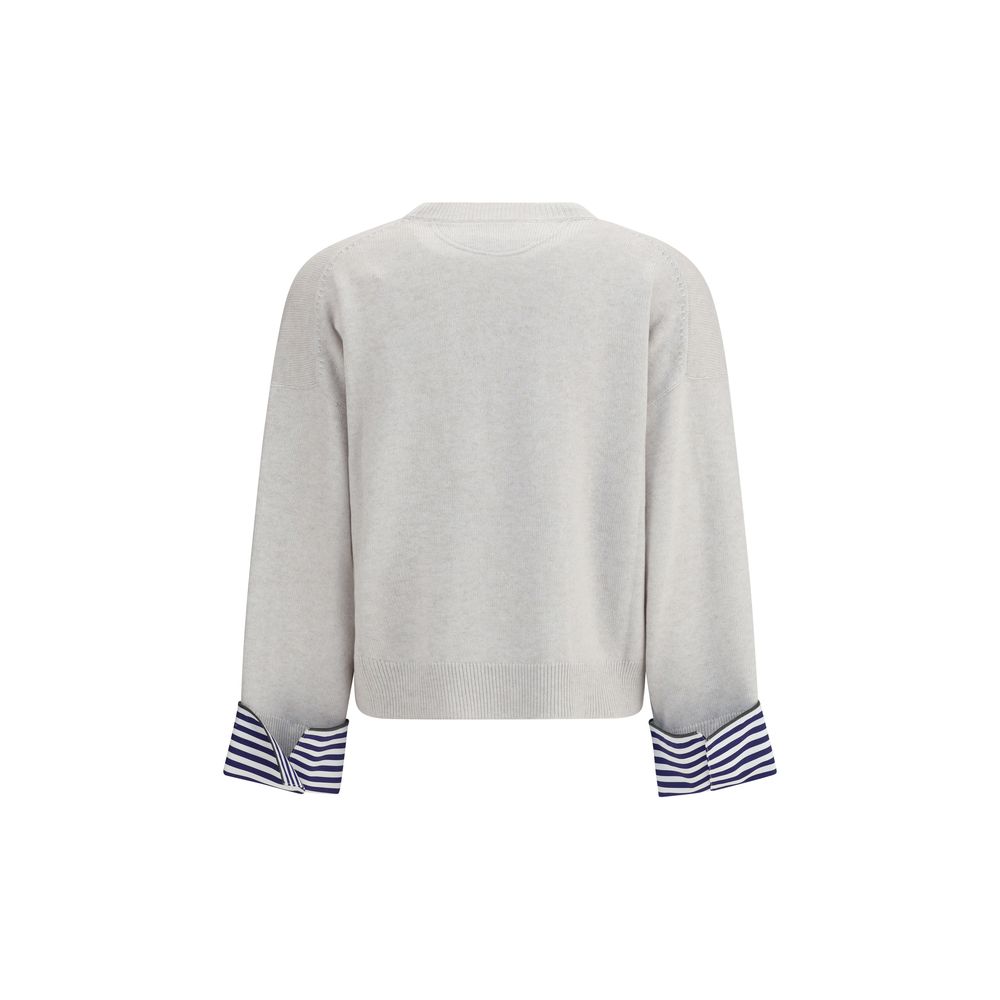 Gray Cashmere Sweater - ventzia