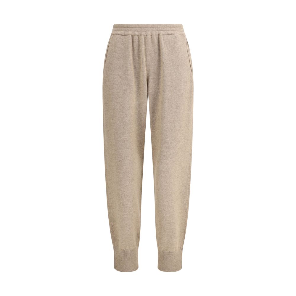 Beige Cashmere Pants - ventzia