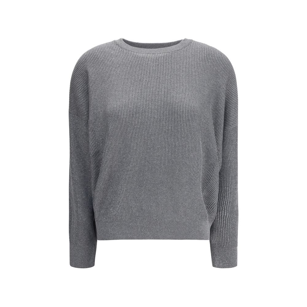 Gray Cotton Sweatshirt - ventzia