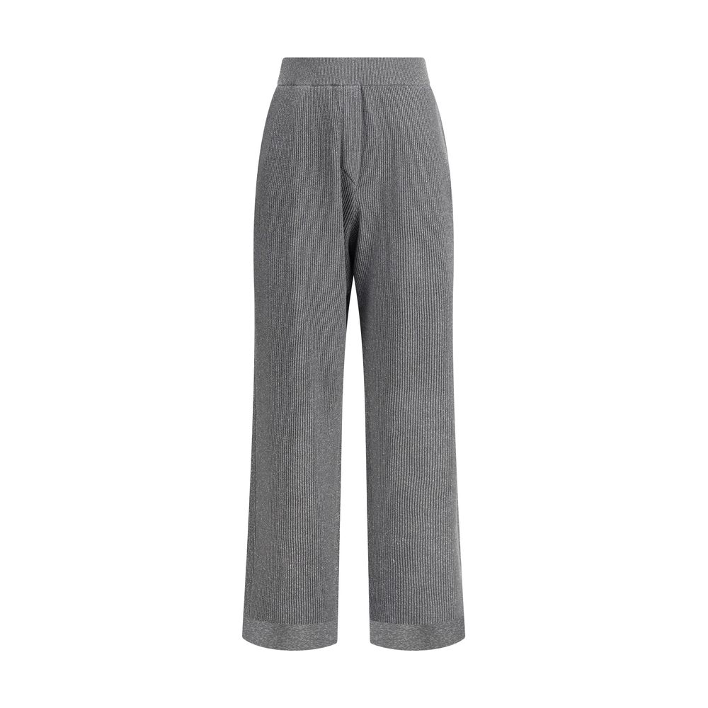 Gray Cotton Casual Pants - ventzia