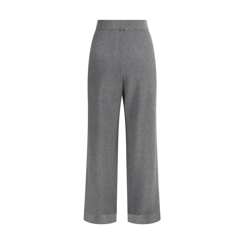 Gray Cotton Casual Pants - ventzia