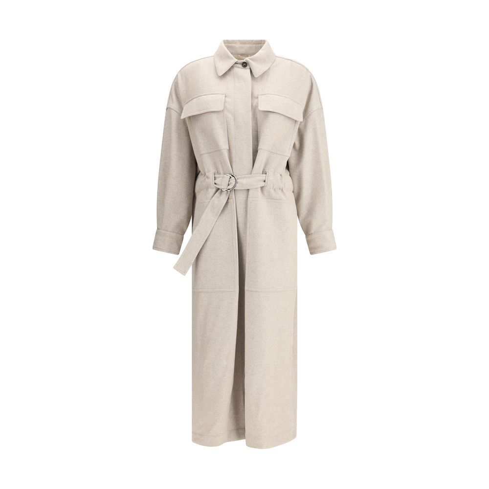 Beige Wool Coat - ventzia
