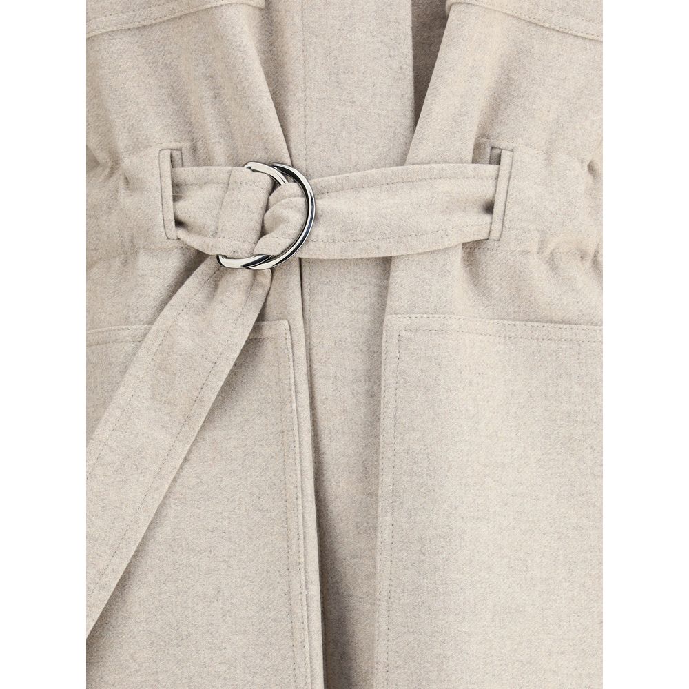 Beige Wool Coat