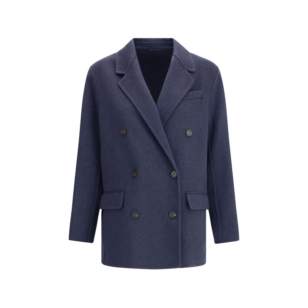Blue Cashmere Coat - ventzia