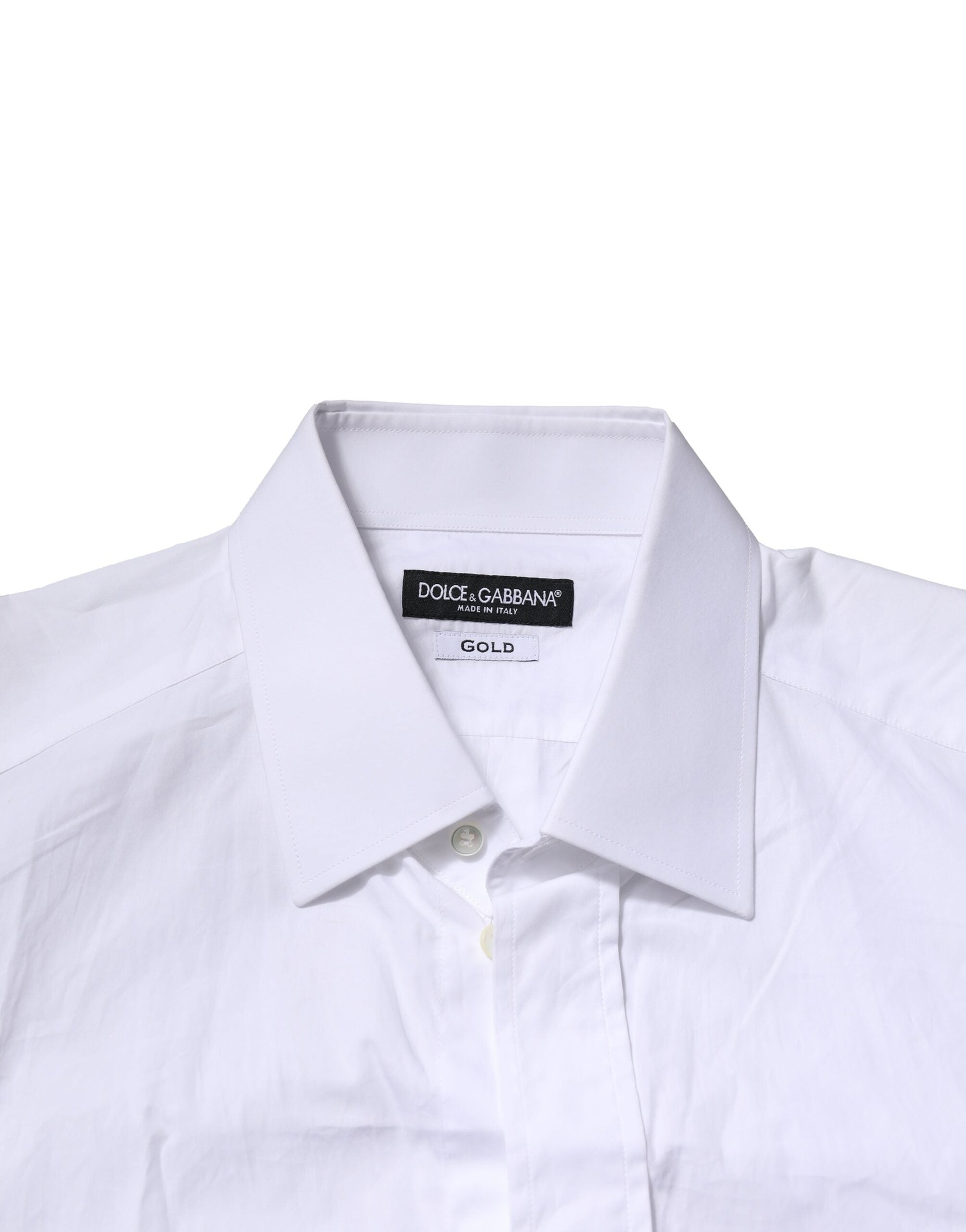 White GOLD Cotton Men Dress Formal Shirt - ventzia
