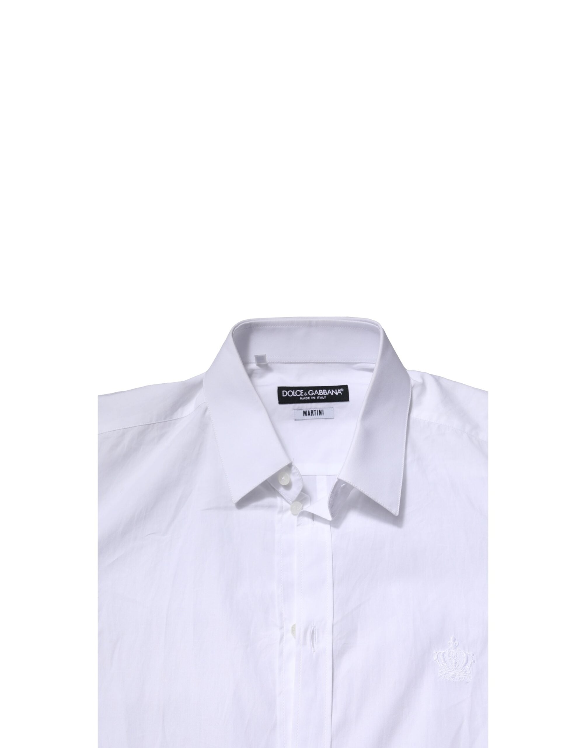 White MARTINI Long Sleeves Men Formal Shirt - ventzia