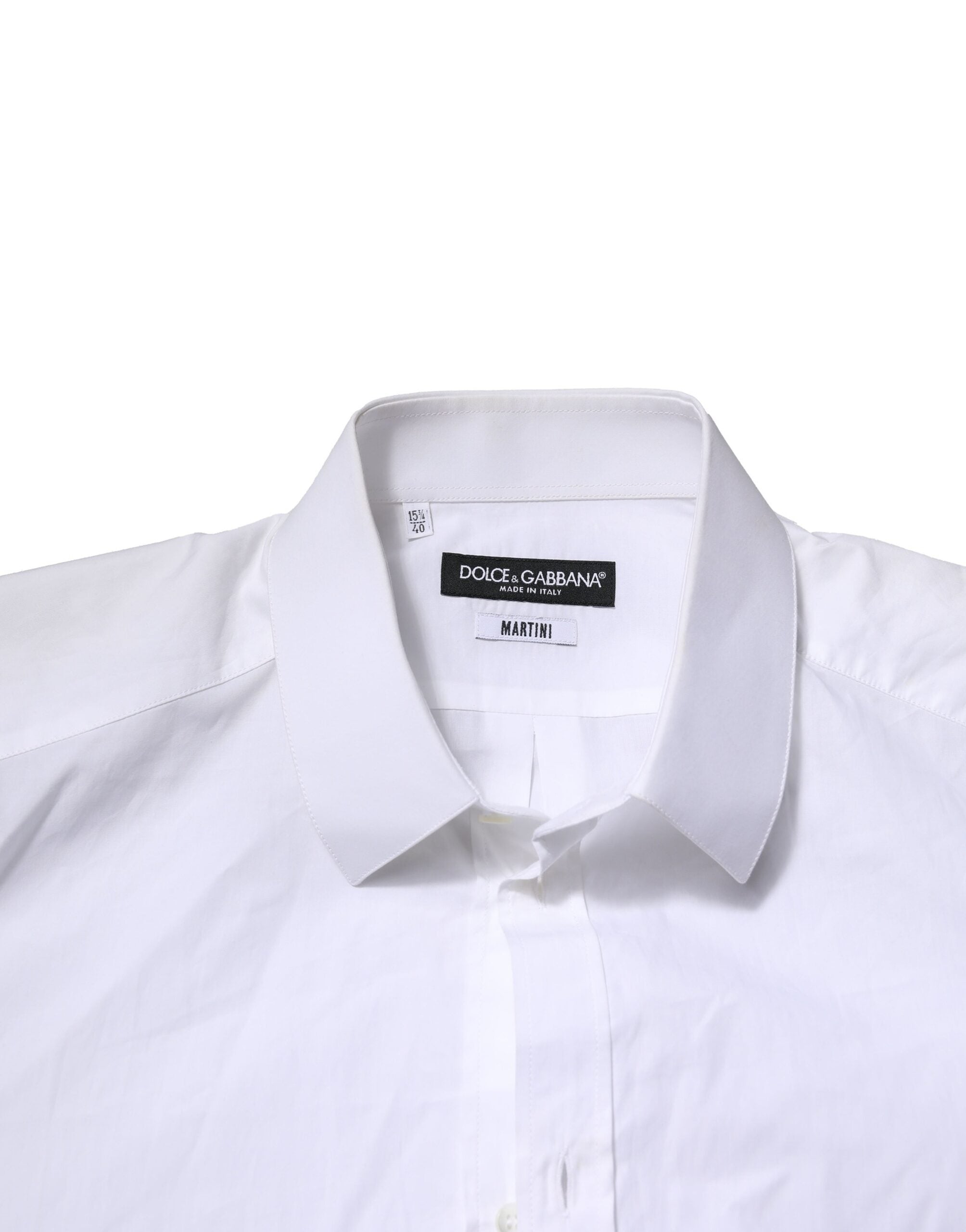 White MARTINI Long Sleeves Men Formal Shirt - ventzia