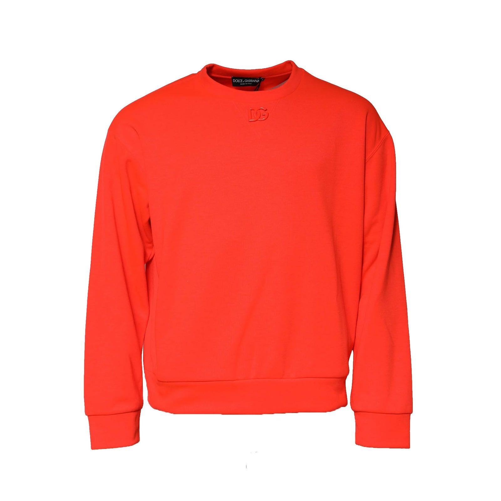 Orange Polyester DG Logo Sweatshirt Sweater - ventzia