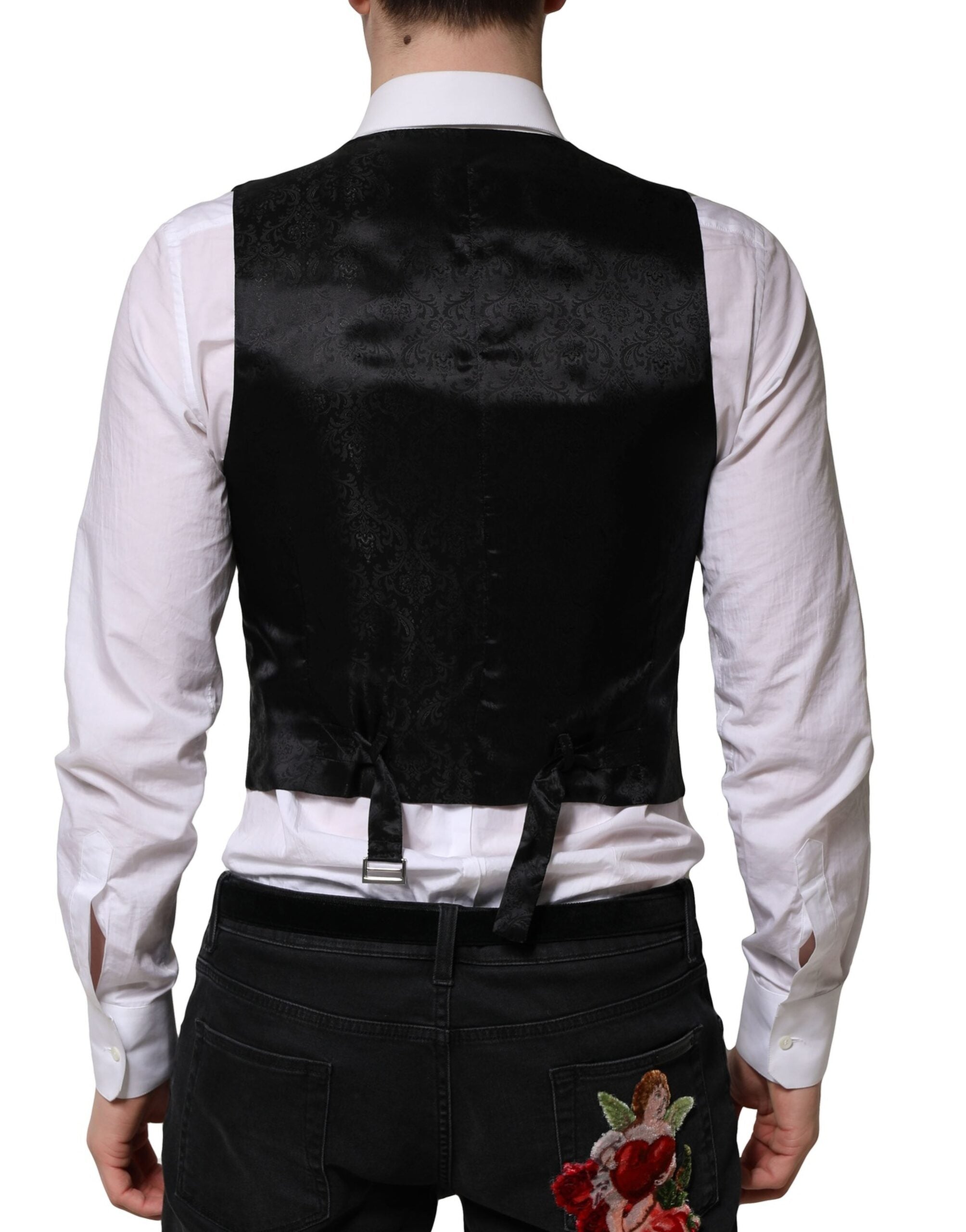 Gray Wool Dress Formal Men Waistcoat Vest - ventzia