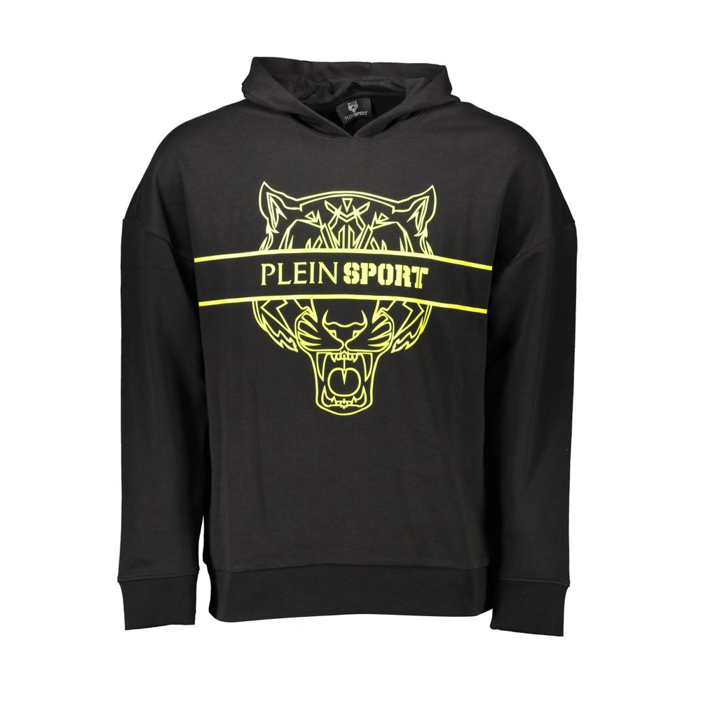 Black Cotton Men Sweatshirt - ventzia