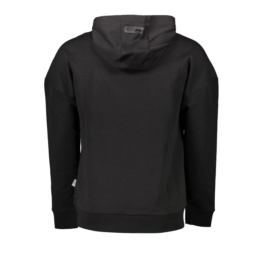 Black Cotton Men Sweatshirt - ventzia