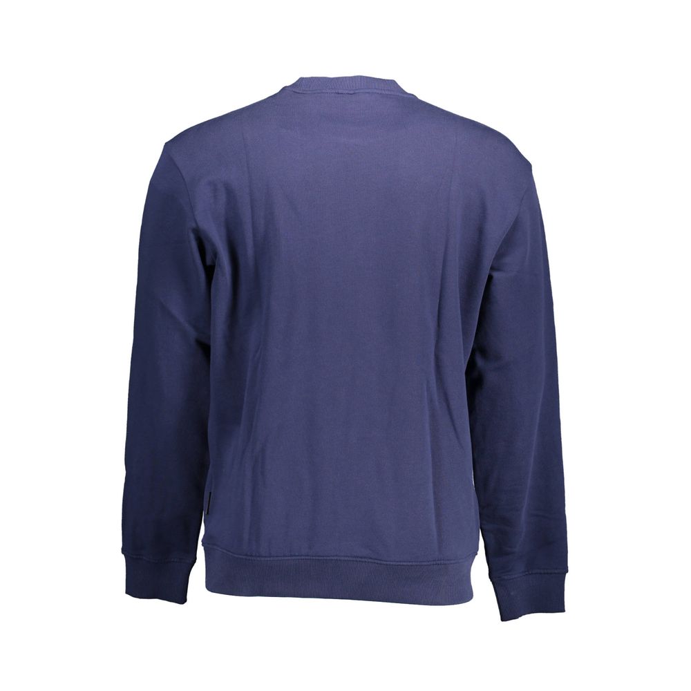 Blue Cotton Men Sweater - ventzia