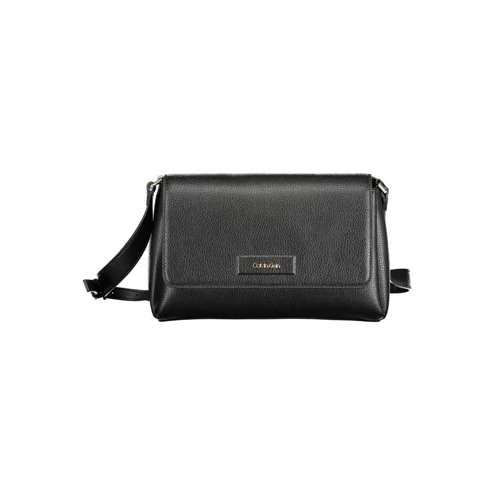 Black Polyester Women Handbag - ventzia