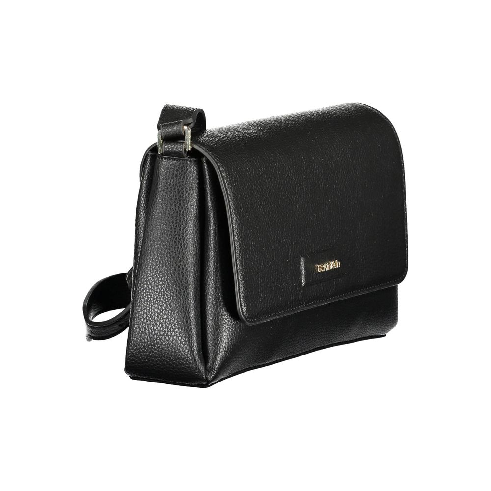 Black Polyester Women Handbag - ventzia