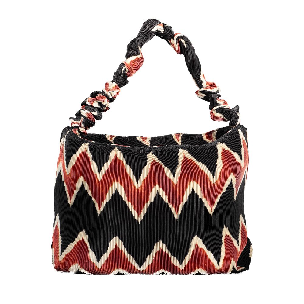 Nero Polyester Woman Shoulder Bag - ventzia