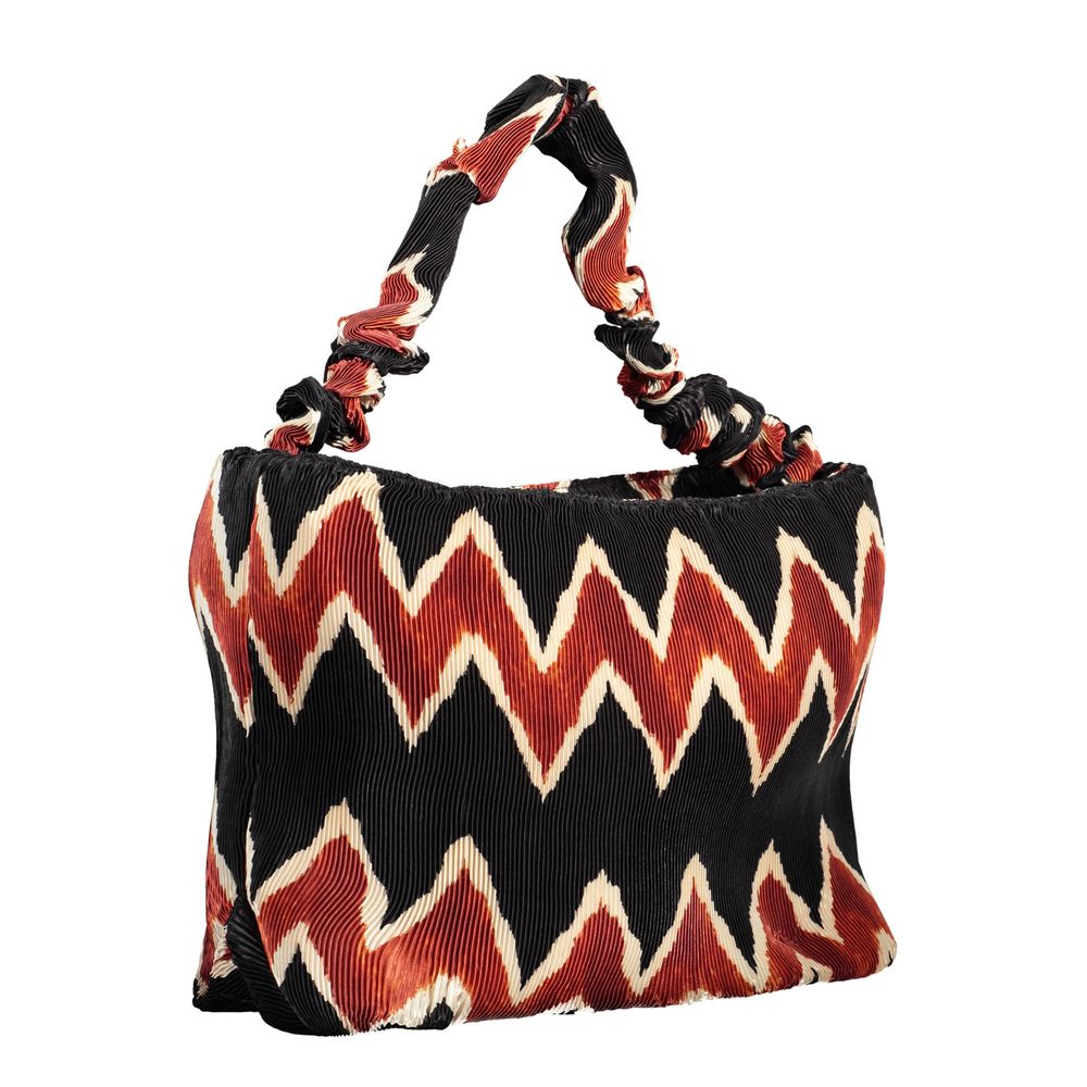 Nero Polyester Woman Shoulder Bag - ventzia