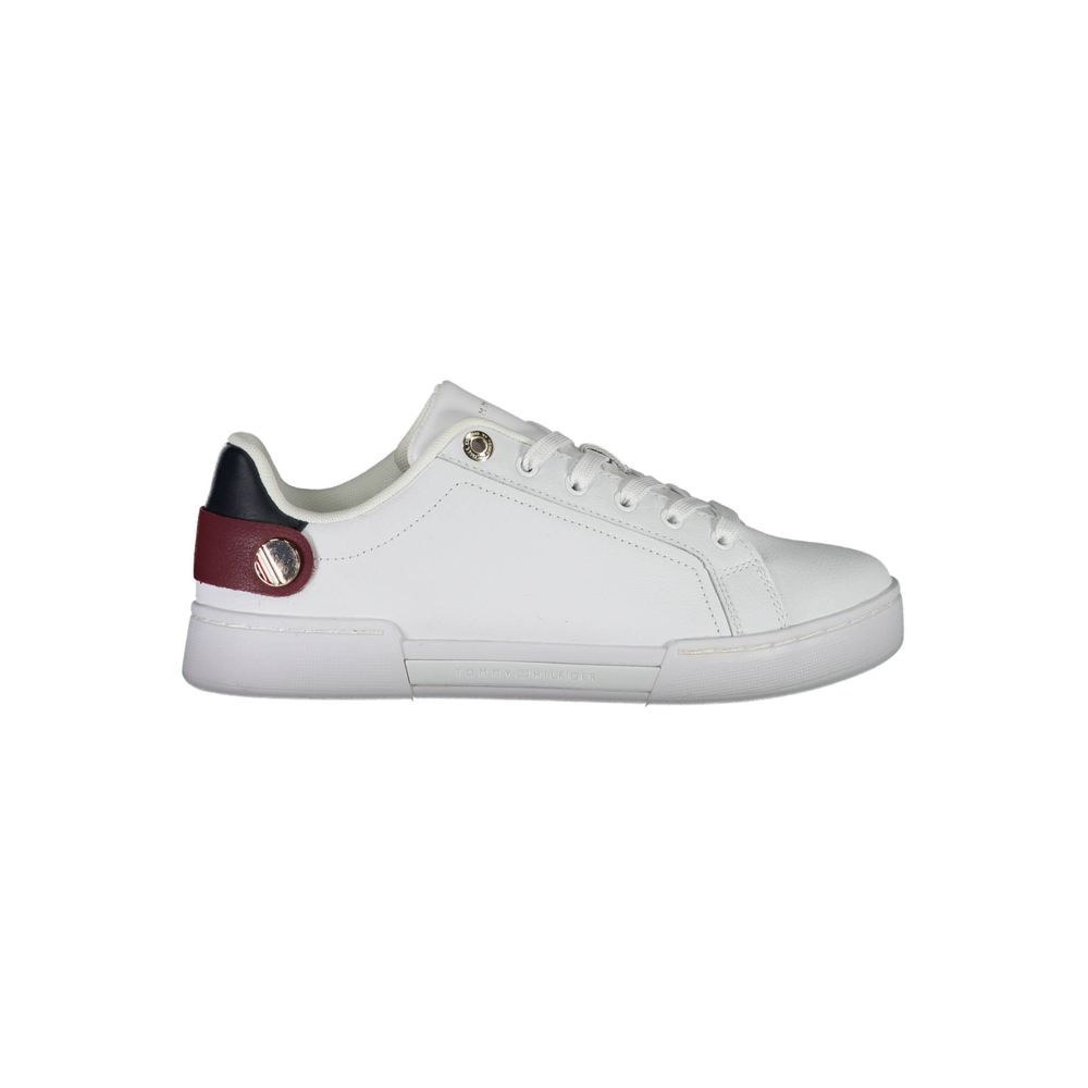 White Polyethylene Women Sneaker - ventzia