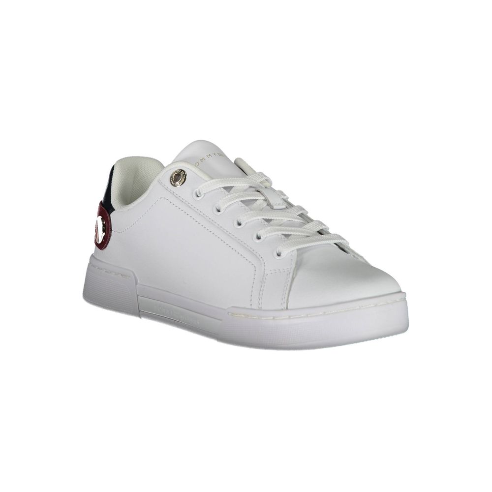 Bianco Polyurethane Women Sneaker - ventzia
