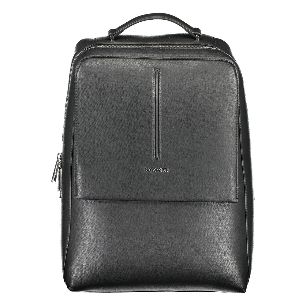 Nero Polyester Men Backpack - ventzia