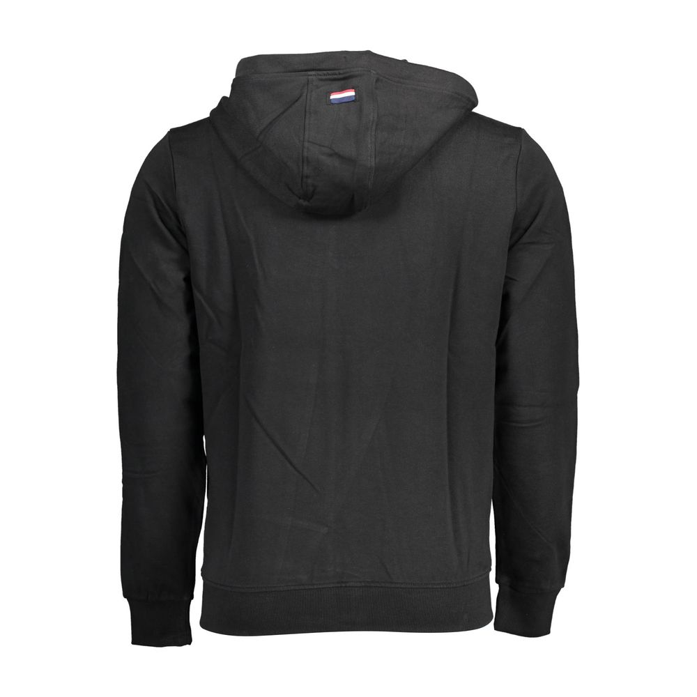 Black Cotton Men's Hoodie - ventzia