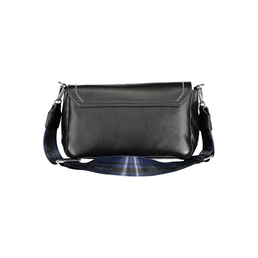 Black Polyethylene Women Handbag - ventzia