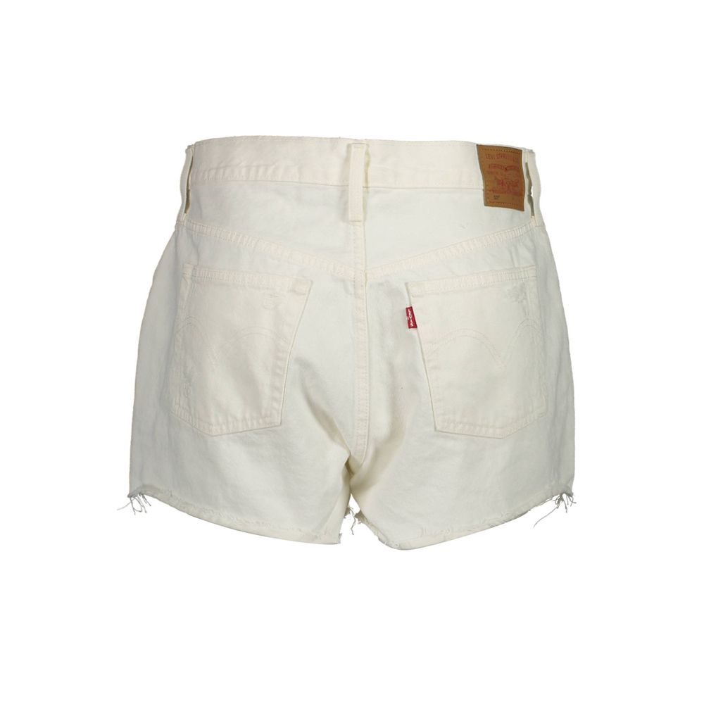 White Cotton Women's Shorts - ventzia