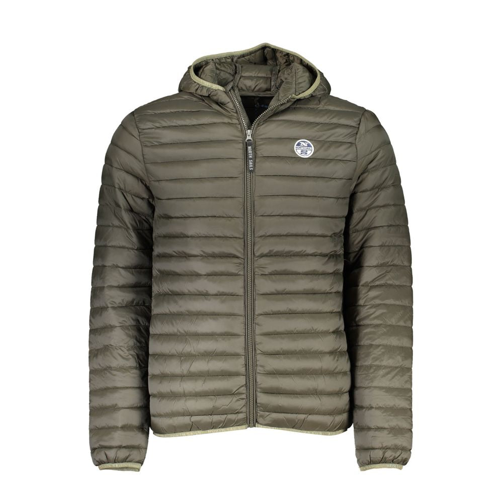 Green Polyamide Men Jacket - ventzia