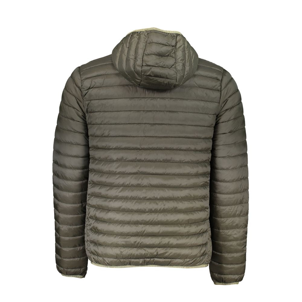 Green Polyamide Men Jacket - ventzia