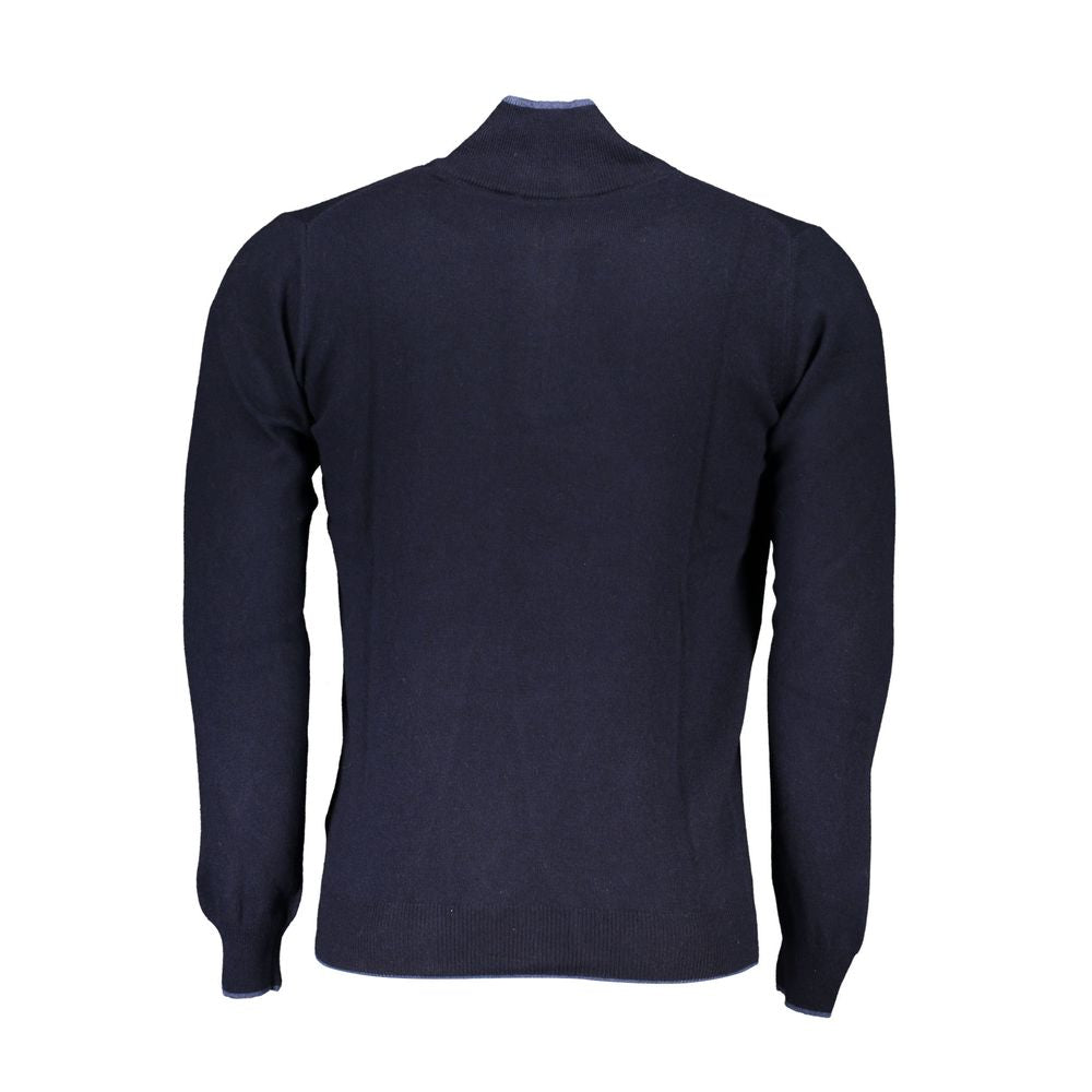 Blue Polyamide Men Sweater - ventzia