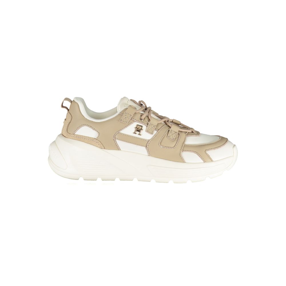 Bianco Polyurethane Women Sneaker - ventzia