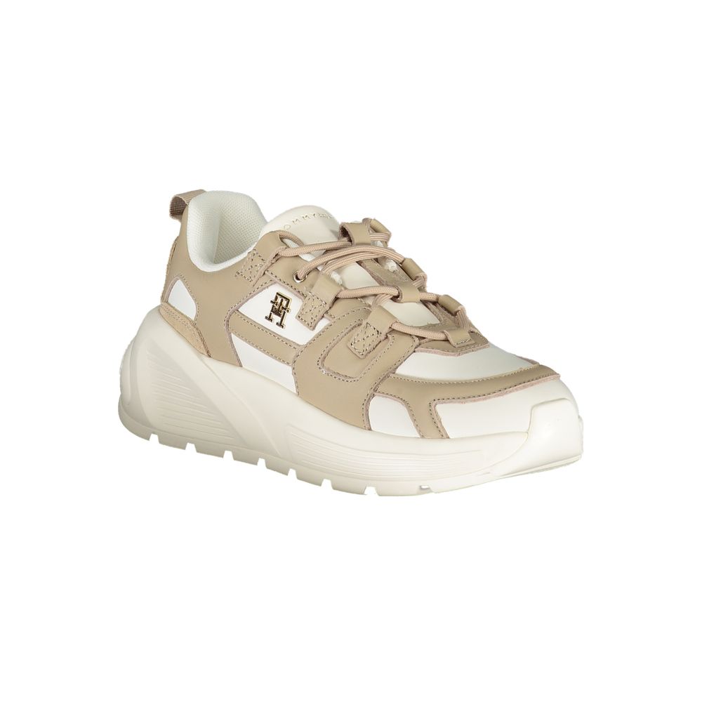Bianco Polyurethane Women Sneaker - ventzia