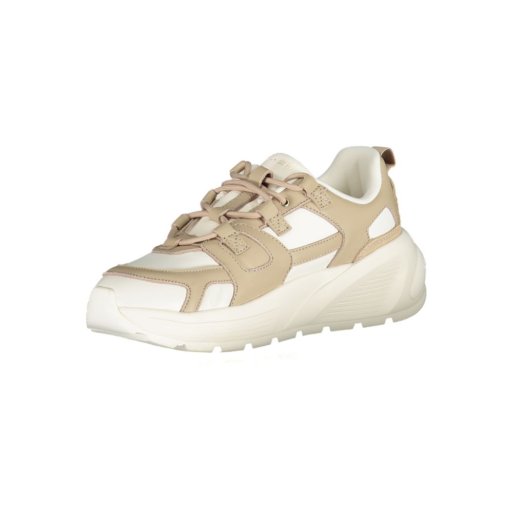 Bianco Polyurethane Women Sneaker - ventzia