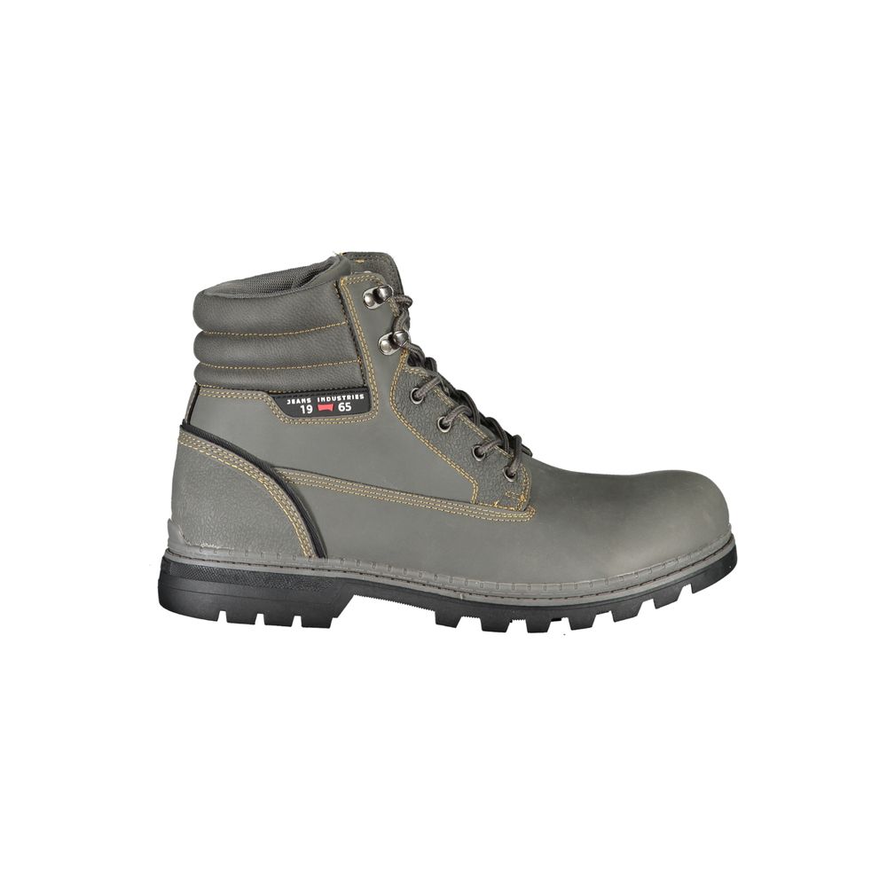 Grigio Poliuretano Men Ankle Boot - ventzia