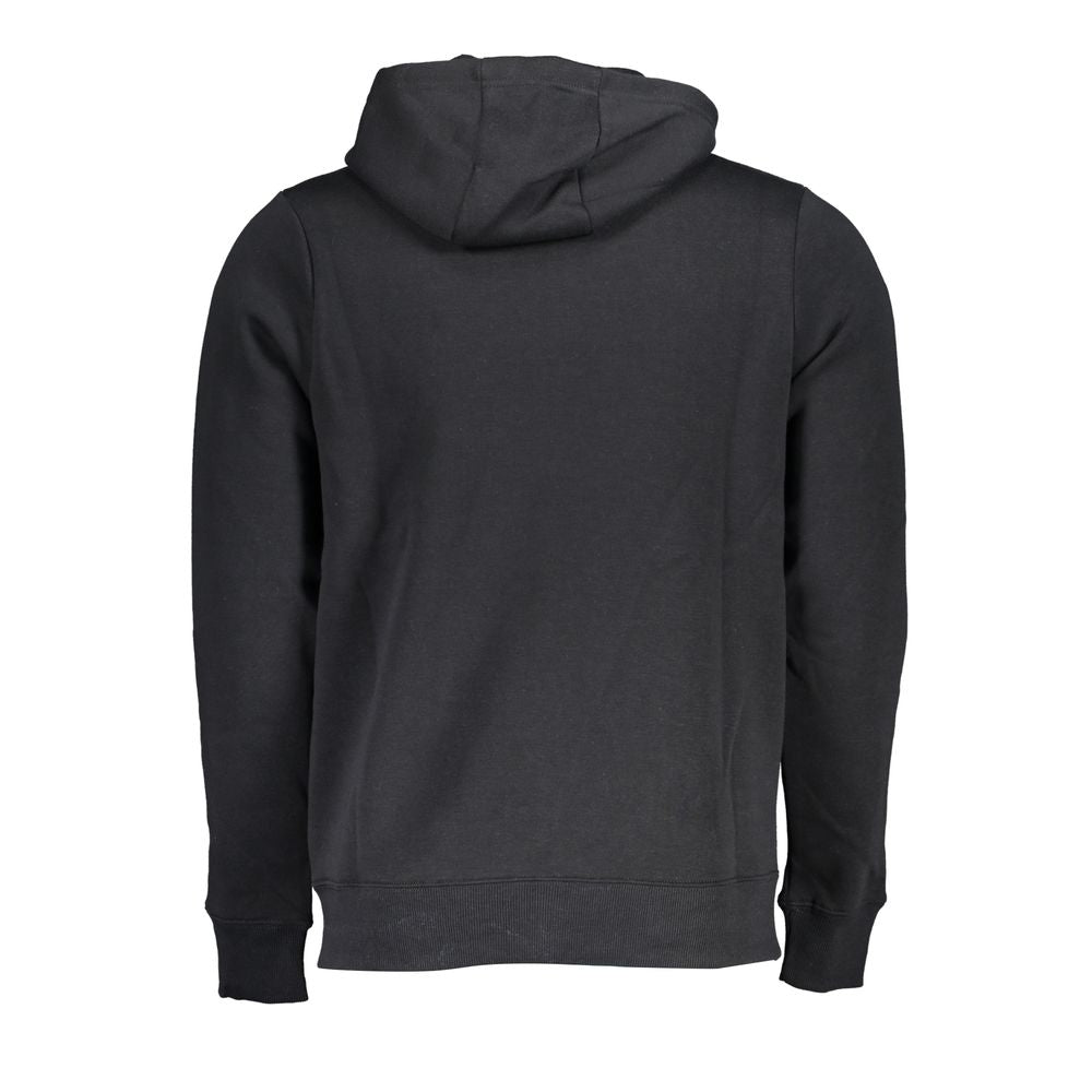 Black Cotton Sweatshirt - ventzia