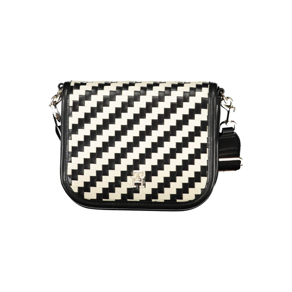 Black Polyurethane Women Handbag - ventzia