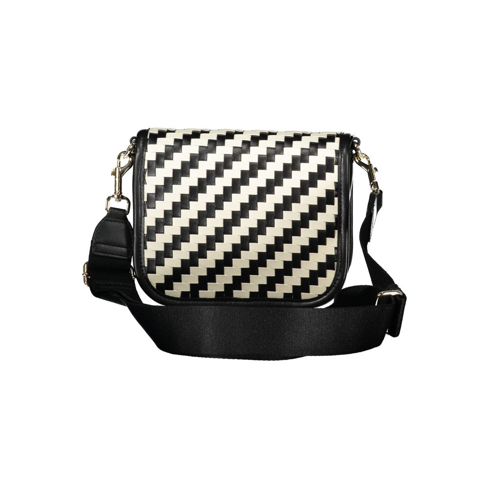 Black Polyurethane Women Handbag - ventzia