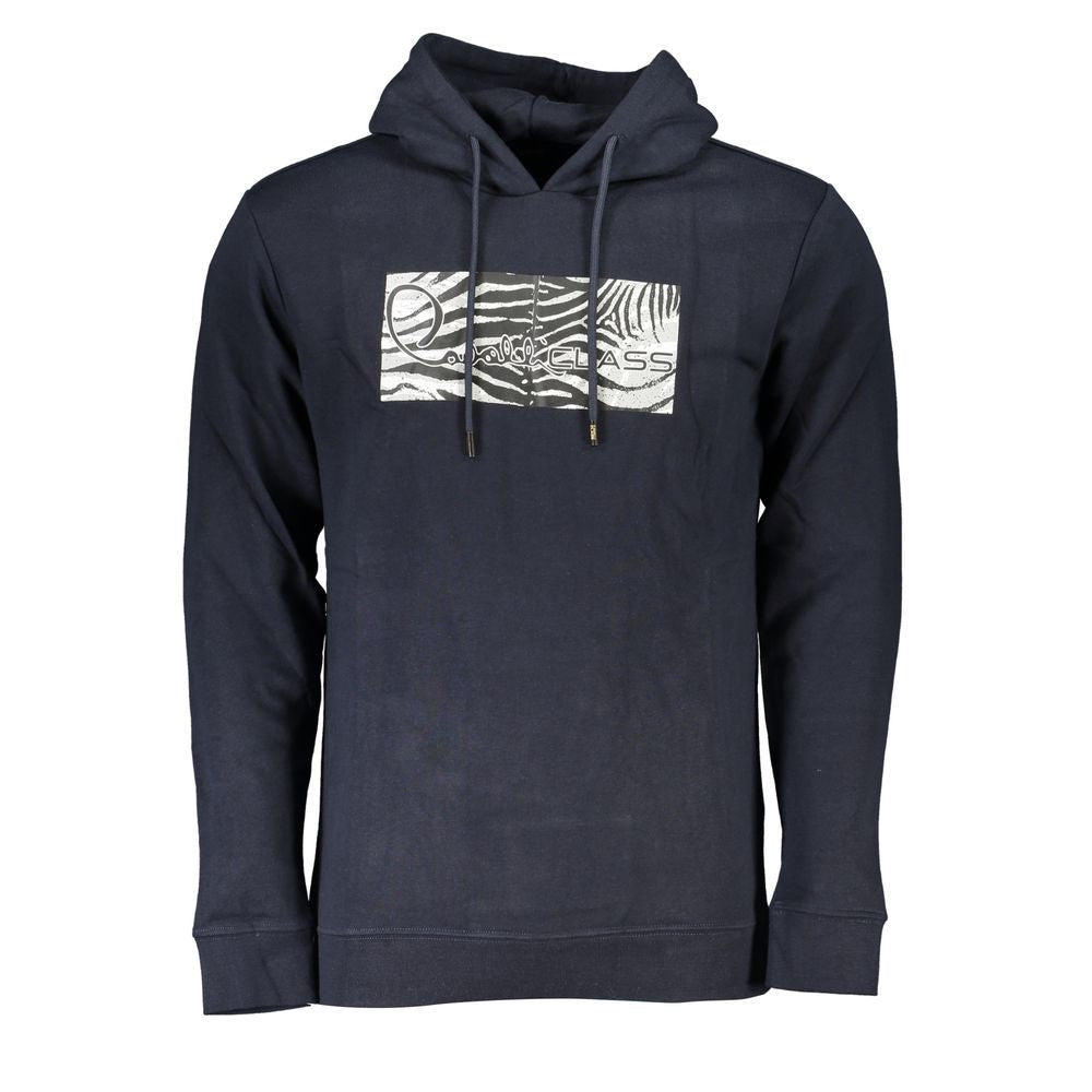 Blue Cotton Men Sweater - ventzia