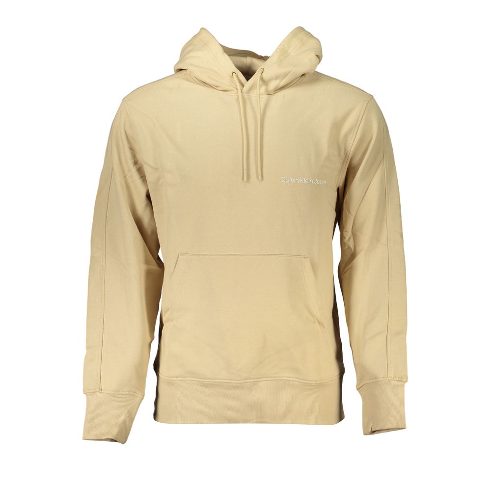 Beige Cotton Men Sweater - ventzia