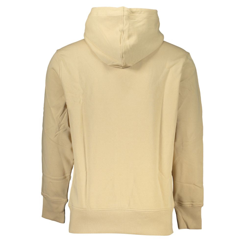 Beige Cotton Men Sweater - ventzia