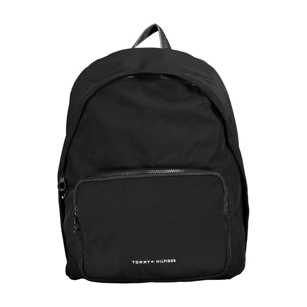 Chic Urban Black Backpack with Laptop Compartment - ventzia