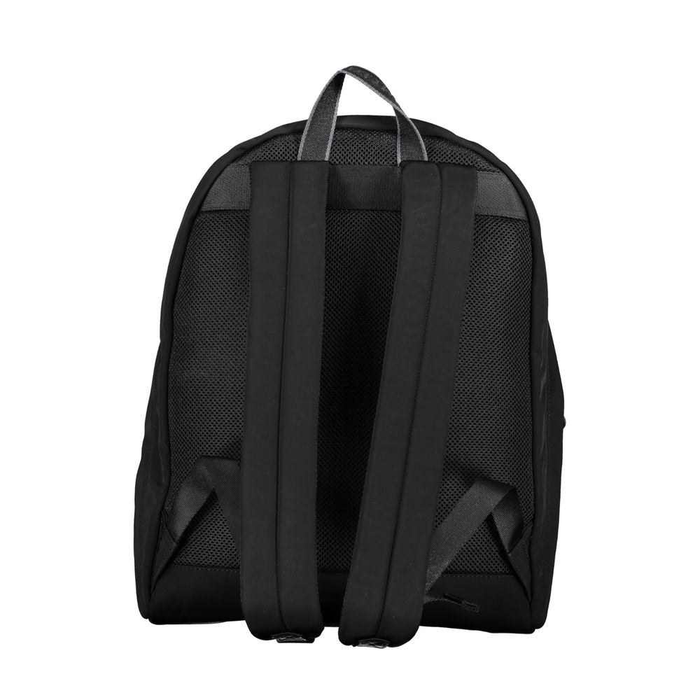 Chic Urban Black Backpack with Laptop Compartment - ventzia