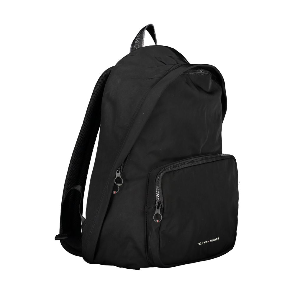 Chic Urban Black Backpack with Laptop Compartment - ventzia