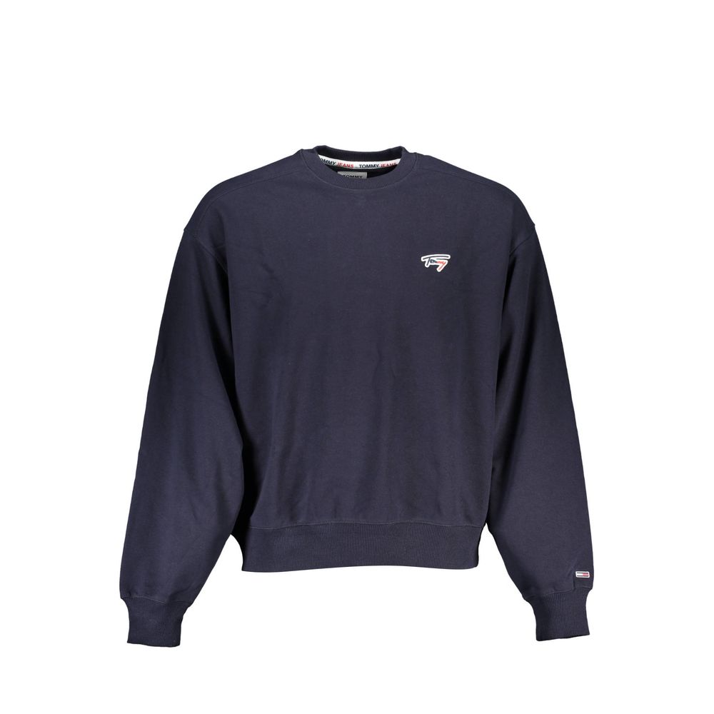 Blue Cotton Men Sweater - ventzia