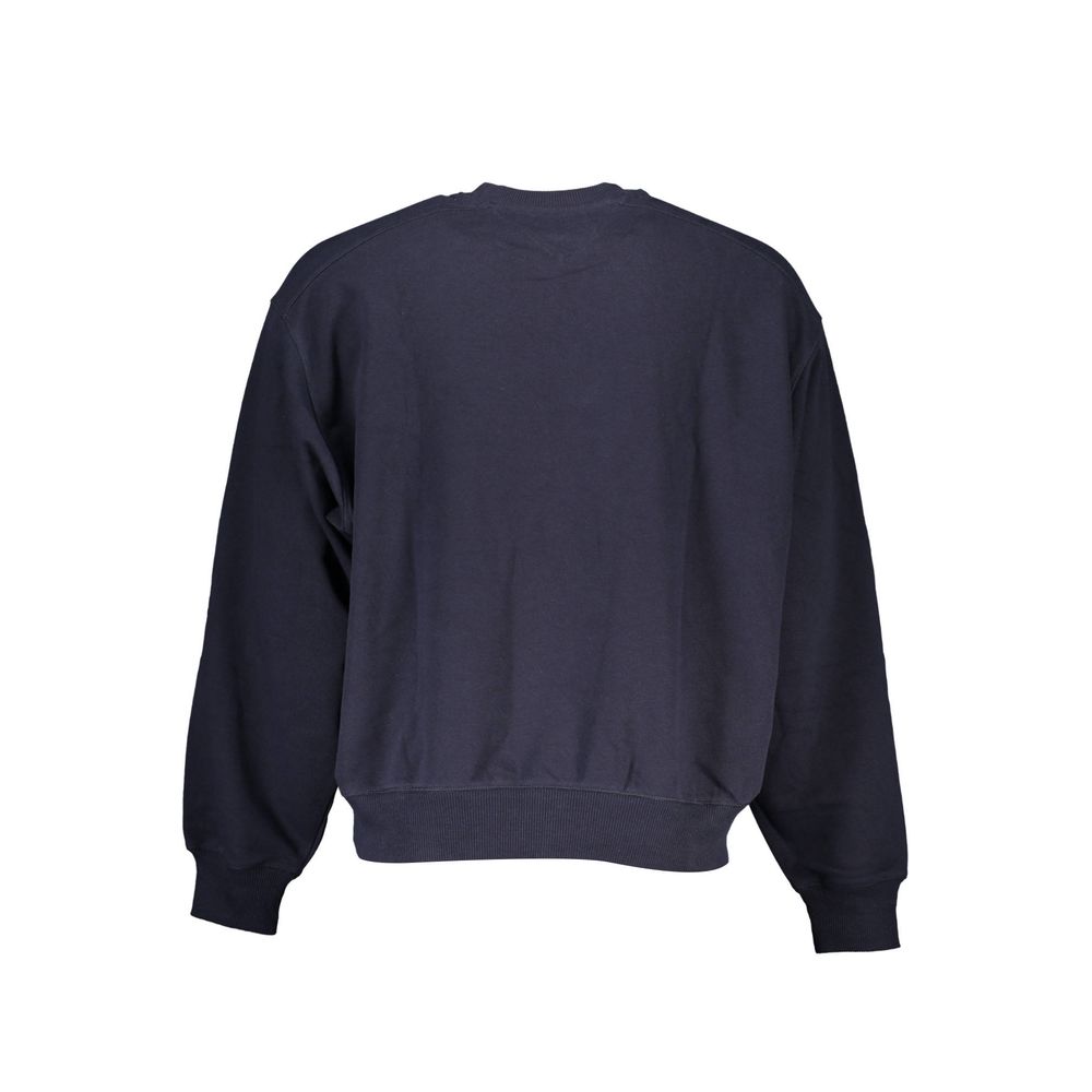 Blue Cotton Men Sweater - ventzia