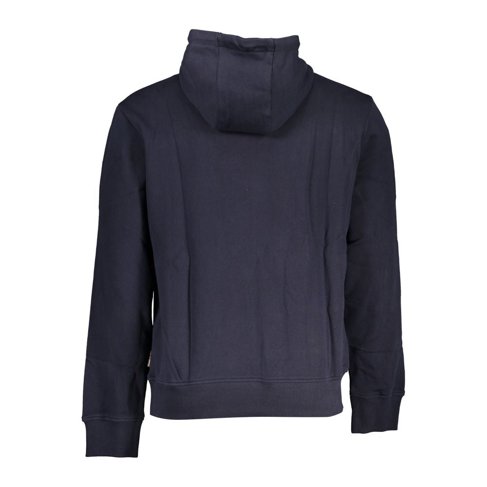 Blue Cotton Men Sweatshirt - ventzia