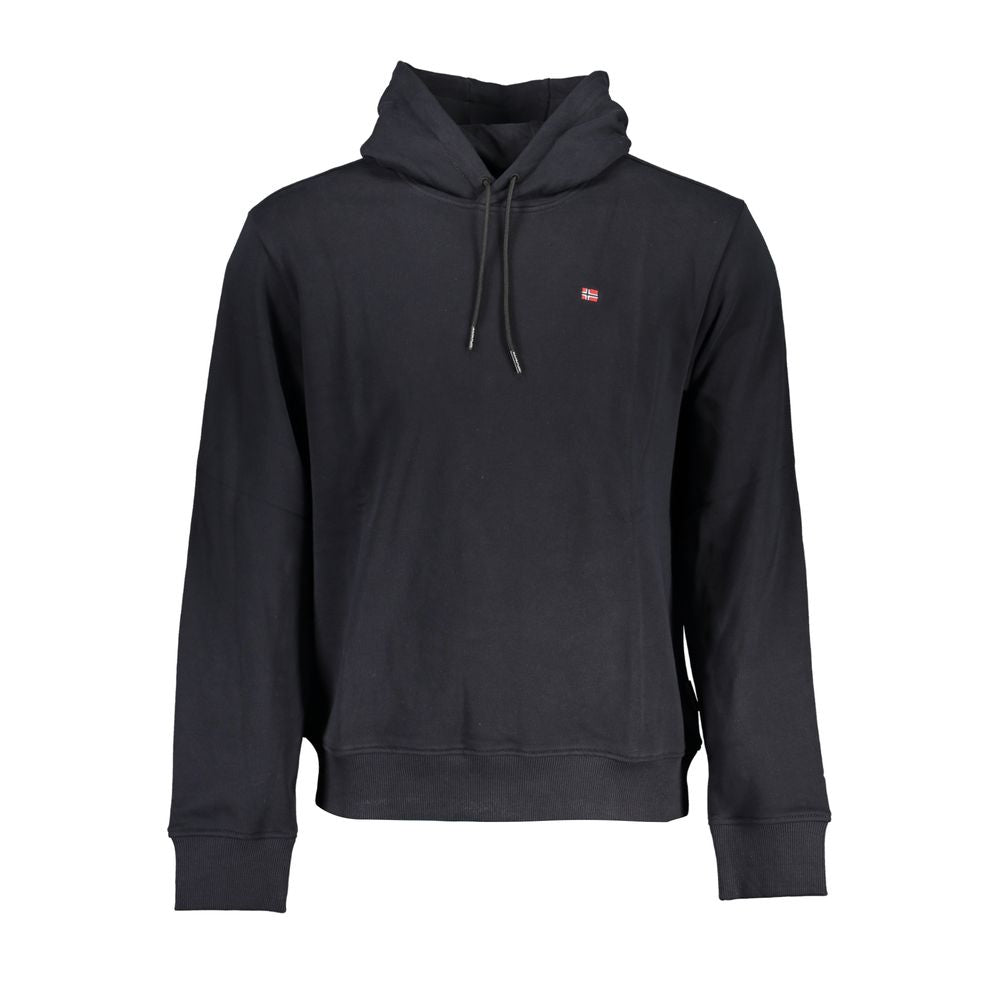 Black Cotton Men's Hoodie - ventzia